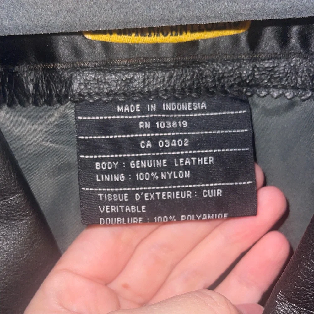 EXTREMELY RARE Harley-Davidson Black Leather Motorcycle Jacket - Picture 10 of 14